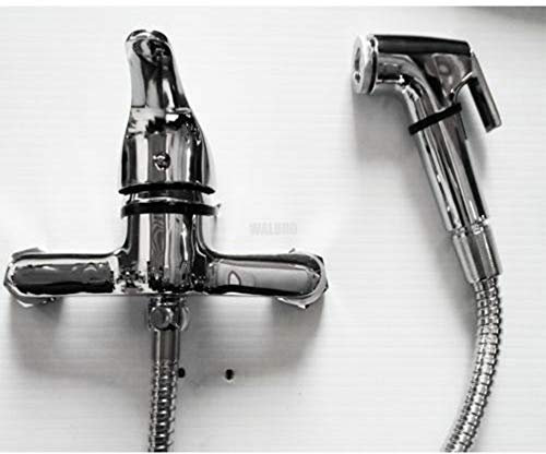Hand HELD Muslim Shower Bidet Spray Douche SHATTAF and Mixer TAP KIT