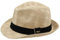 Sombrero Paja Hombre Mujer Fedora Borsalino Trilby Gorra Panamá Verano Playa ala Corta Moda Unisex (lu-255-beige, 57cm)