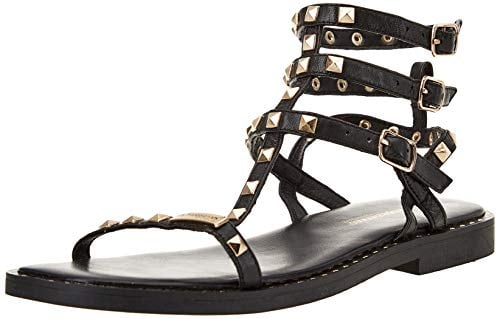 Les Tropeziennes Damen Koralien Flache Sandale, Schwarz, 41 EU