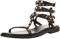 Les Tropeziennes Damen Koralien Flache Sandale, Schwarz, 41 EU