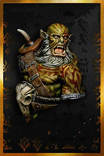 XINGCHANG Harz Modell Figur Kits 1/10 Alter Mann Ork General Warrior Büste Harzfigur Modellbausätze Miniatur Gk Demontage Unlackiert