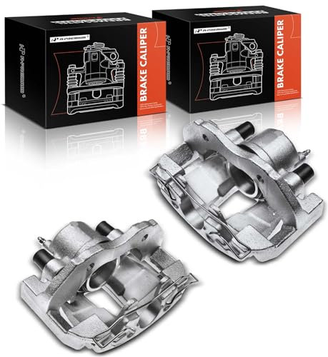 A-Premium Disc Brake Caliper with Bracket Compatible with Ford Focus 2004-2007 Front Left and Right Side 2-Pc Set