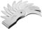 Radius Lehre, Radienlehre 25-50, Radiusanzeige Edelstahl-Radiusfiletanzeige Externes internes konkaves konvexes Messwerkzeug(R25-50MM)