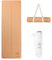 Ecoga Sustainable Cork Yoga Mat With Natural Rubber Base - Nonslip, Antimicrobial, Eco-friendly, 5mm Thick - Includes Canvas Carry Bag and Carry Strap