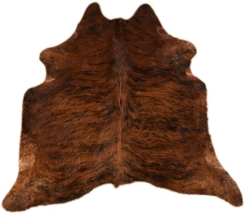 generisch KUHFELL STIERFELL EXOTISCH BRAUN Natur 190 x 180 cm Fell Teppich VON KUHFELLE ONLINE