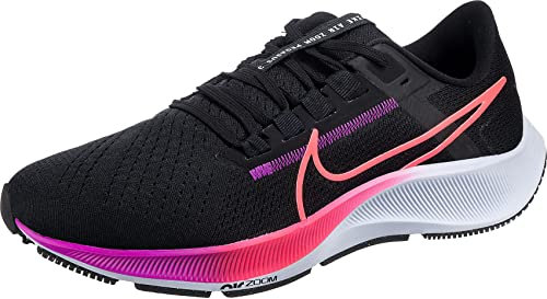 Nike Air Zoom Pegasus 38, Zapatillas, Black/White Anthracite Volt, 33.5 EU