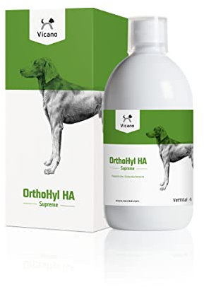 VetVital Viequo OrthoHyl HA Supreme | 500 ml | Ergänzungsfuttermittel für Hunde | Zur Unterstützung der Belastungsfähigkeit von den Gelenken, Sehnen und Bändern | Für alle Rassen