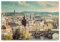 EIN imposantes Acryl-Bild, Skyline 150x100cm groß dargestellt. Mit 5mm stärke setzt Sich das Acrylglas-Motiv, Prag durch die unsichtbare Befestigung schwebend von der Wand ab.