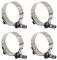 46-52mm 304 Stainless Steel T Bolt Hose Clamp Heavy Duty Pipe Clamps (4 Pieces)