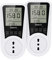 Besvic Misuratore Consumo Elettrico, Misuratore di Consumo Elettrico 3680W, Spina Italiana, Misuratore Corrente con Ampio Schermo LCD, 7 Modalità di Monitoraggio, Protezione da Sovraccarico【2 Pezzi】