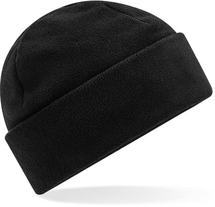 Beechfield B243R Recycled Fleece Cuffed Beanie - Black