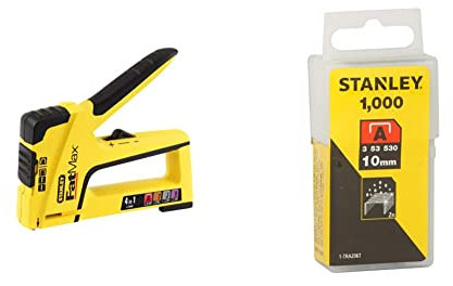 Stanley - AGRAFEUSE TR 400 CORPS ABS FATMAX - FMHT6-70411 & 1-TRA206T Agrafe 10 mm Type A Boîte 1000 pièces