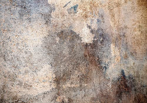 decomonkey Fototapete Betonoptik 450x315 cm Design Tapete XXL Fototapeten Vlies Tapeten Vliestapete Wandtapete moderne Wand Schlafzimmer Wohnzimmer Steinwand Rustikal Textur Grau Beige Braun