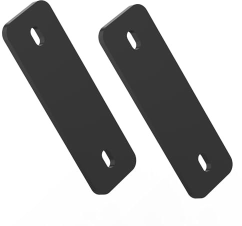 MeBantoo 90 Degree Flip Barn Door Lock Spacer, Heavy Duty Gate Latches 3mm Thickness Spacer for Door Locks Only, Not for Other Door Locks (Black)