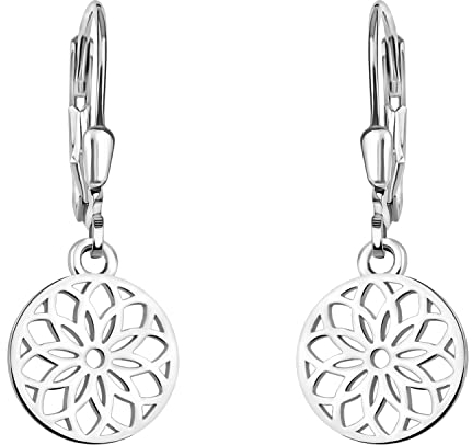 SOFIA MILANI - Damen Ohrringe 925 Silber - Blumen Kreis Ohrhänger - E1859