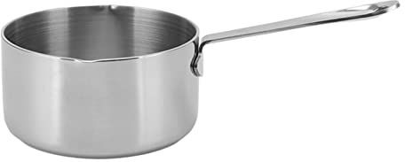 Olla De Acero Inoxidable 316 Con Boquillas De Descarga Doble, Olla Para Derretir Chocolate, Calentador De Mantequilla Duradero Con Asa, Chocolate Para Derretir, Calentador De Leche(500ml)