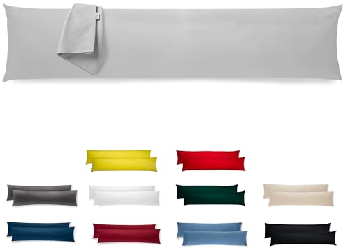 Seitenschläferkissen Bezug 40 x 145 Mikrofaser Premium 2er Set Kissenbezug Deko für Kissen Bett/Sofa Stoff Weicher Resistent Hypoallergen Anti-Milben Kopfkissenbezug Verdecktem Zip Voll Waschbar