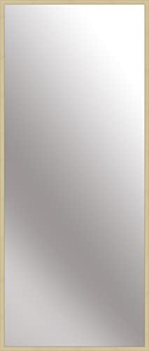 nielsen HOME Wandspiegel, 70 x 170 cm, Aluminium, Gold matt, Ganzkörperspiegel für alle Wohnbereiche, Hoch- & Querformat, anpassbare Aufhänger, Star