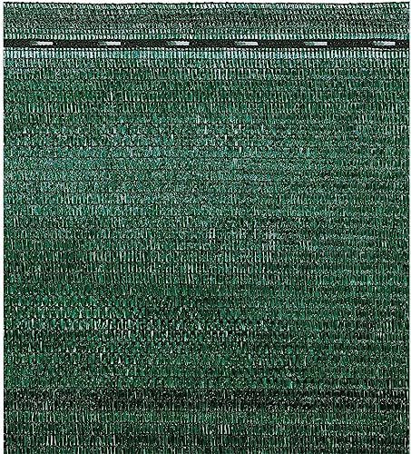 BUD Rotolo Rete Ombreggiante Frangivista Frangisole ad Alta Schermatura 90% Verde o Bianco Con Asole Per Giardini Parcheggi Balconi (Altezza: 200 cm, Verde, 5 metri)