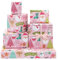Carta da regalo natalizia rosa, 6 fogli di carta con nastro rosa da 3 metri, piegato piatto 52 x 75 cm, per bambini, ragazze, donne, carta decorativa unica natalizia e carta regalo, baby shower,