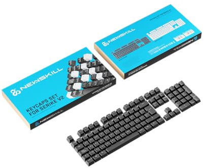 NEWSKILL Serike V2 Set 104 Teclas ABS Doble Inyección Switch Cruz Negro | Keycaps ABS de doble inyección para switches en cruz. Retroiluminación pasante y leyendas resistentes al desgaste.