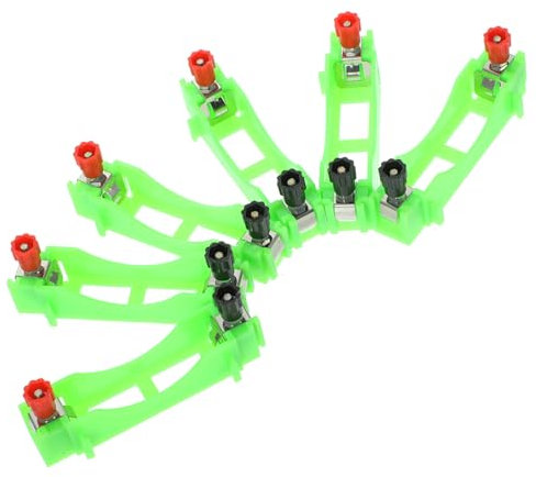 BESTonZON 12 STK Batteriefach paralleler Batteriehalter Physiklabor Batteriehalter Bausätze plastiktisch Plastic Physik Batteriehalter EIN Batteriehalter Batteriegehäuse Terminal Kind Kupfer