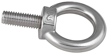 Augenschraube, 1 Stück, M6, M8, M10, M12, M14, M16, 304 Edelstahl, Hebeösenschrauben, runde Ringhaken, Bolzenschrauben, Befestigungselemente, Länge 25–200 mm (Größe: M10, Farbe: 200 mm) (Size : 150mm
