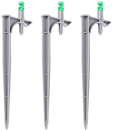 20 Stück Bewässerungssystem-Tropfer, Verstellbarer Wasserfluss, Tropfbewässerung, Wasserfluss, Bewässerungstropfer, Sprinkler für Blumenbeet, Garten, Rasen (180 Grad mit