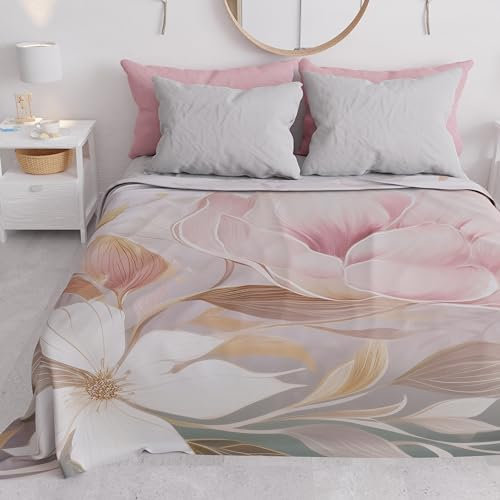 PETTI Artigiani Italiani - Copriletto Singolo Primavera Estate, Coperta Leggera Singola, Lenzuola Copriletto, Tokyo 100% Made in Italy