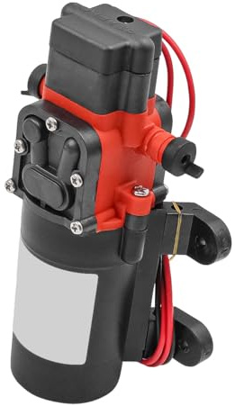 Ieron 12-V-DC-Frischwasserpumpe, Membranpumpe, selbstansaugende Sprühpumpe mit Druckschalter, 12-Volt-Hochdruckpumpenmembranen für Wohnmobil, Camper, Marine, Boot, Rasen
