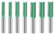 Boxonly 7 PCS Straight Router Bit Set 8mm Shank,Double Flute Woodworking Milling Cutter Router Bit Sets 6mm 7mm 8mm 9mm 10mm 11mm 12mm Cut Diameter Cutting Trimming Cutter Routing Bits