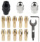 15-teiliges Multi-Bohrfutter-Set für Dremel-Spannzangen-Set, Messing-Spannzangen-Set, 0,5–3,2 mm Schaft, Ersatz, Schnellwechselfutter, kompatibel mit Dremel (3000, 4000, 7700, 8200)