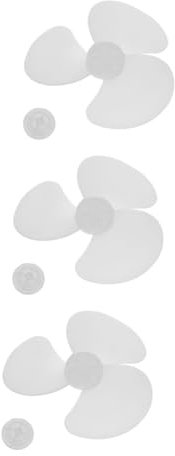 MAGICLULU 3pcs Replacement Fan Blades for Floor Fan Oscillating Pedestal Accessories Blades Easy Install