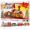 MIJOMA Weihnachtszug 12-teilig: Nostalgische Weihnachtseisenbahn mit Licht & Sound, inkl. Schienen, Tannen & Waggons - Ideal für Weihnachtsdeko & leuchtende Kinderaugen