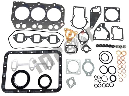 Kit de joints complet compatible avec moteur Yanmar 3TNA72 3TNA72L 3TNA72E 3TNA72U John Deere 430