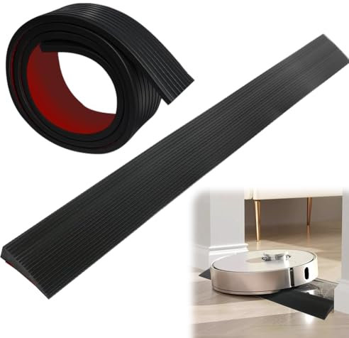 Türschwellenrampe Saugroboter Selbstklebende Gummirampen für Türschwellen Gummirampen für Türschwellen Rollstuhlrampe Kinderwagen Rampe für Roller Reduzierstück (200X5X1CM)