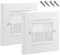 2 Pcs Single Gang Brush Panel,Socket Surround Plate,Cable Brush Plate,Wall Mounted Brush Faceplate,Wall Hole Cover(Size:2 pcs)