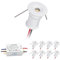 HHTUN 902 LED Downlight DC12V 1W, geeignet für Bücherregale, Schränke und verschiedene Anzeigeschränke als dekorative Lichter, eingebettete Installation, mit Stromversorgung (4000K, Weiß, 9Pack)