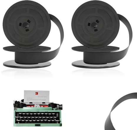 YUJUVI Farbband Schreibmaschine Farbband für DIN 2103 Schreibmaschinenband mit Olivetti GR4-2Stk Schwarz Hochwertiges Farbband für klare und präzise Druckergebnisse