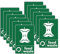 atnayo 12 Pcs Food Waste Sticker, 150×100mm Waterproof Self Adhesive Food Waste Stickers for Bins