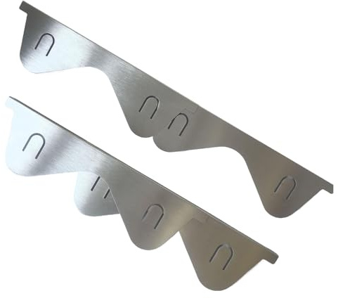 Lot de 2 cache-joints rétractables en acier inoxydable pour plans de travail de cuisine, cuisinières derrière la cuisinière entre les éviers