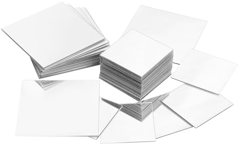 20 Stück 7.5 x 7.5cm,50 Stück 5x5 cm Mini Spiegels,Selbstklebende Spiegels | Spiegel Klein Selbstklebend Kleine Spiegel zum Kleben Quadratisch Klebespiegel Spiegelfliesen für DIY Wand Deko,Badezimmer