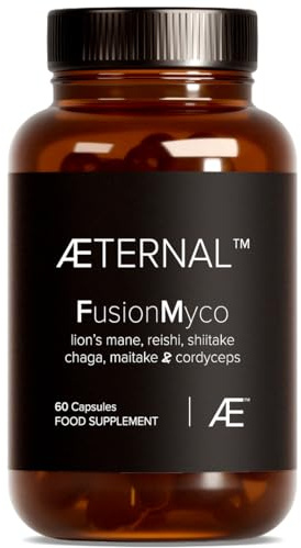 Organic 6 Mushroom Complex | 100% Fruiting Bodies | 60 Capsules | Soil Association Organic | Lion's Mane, Reishi, Cordyceps, Chaga, Shiitake & Maitake | Focus & energy | Vegan | Made in UK