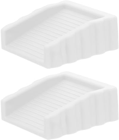 LIGIGWASH Lot de 2 Butoirs de Porte Blancs en Caoutchouc Anti-pincement, Protection Sécurité Doigts, Cale-porte Multifonction Compacte et Silencieuse pour Intérieur, Usage