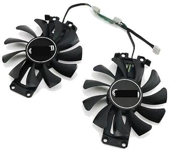 RENXUOZ 2PCS GA81S2U GPU Kühler für Galaxy für GTX 660 für Xiaojiang für 760 für Tiger Grafikkarte Dual Fan(2 Fan)