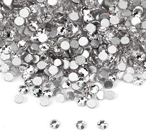 1440 Pcs Glas klarem Kristall Weiße Farbe Kristallglas Nail Art Telefon Fall DIY(SS3(1.3-1.5mm))