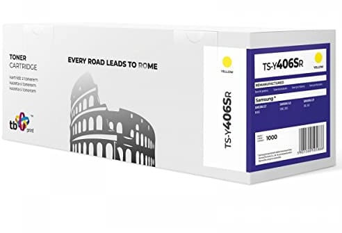 TB Print TS-Y406SR Tonerkartusche Gelb 1 Stück (e) - Toner für Laserdrucker (1000 Seiten, Gelb, 1 Stück(e))