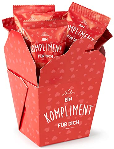 Glückskekse Ein Kompliment für Dich 9er Box Glückskekse Kompliment, Danke Geschenk Muttertag, Geburtstag, Kollegen, Alltagshelden, Fortune Cookies Geschenk frisch gebacken, vegan & made in Germany