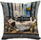 Violetpos Kissenhülle Sofa Zierkissenbezug Auto Zierkissenbezüge Kissenbezüge Kissen Lustige Betrunkene Katze 40 x 40 cm