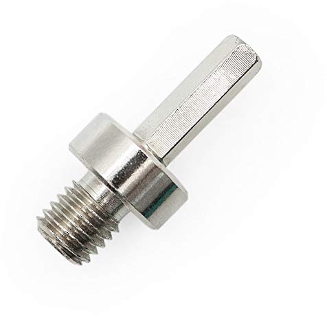 BGTEC Adapter M14 Außengewinde auf 3/8 Sechskantschaft für M14 Gewindebohrer Kernbohrer Schleifscheibe
